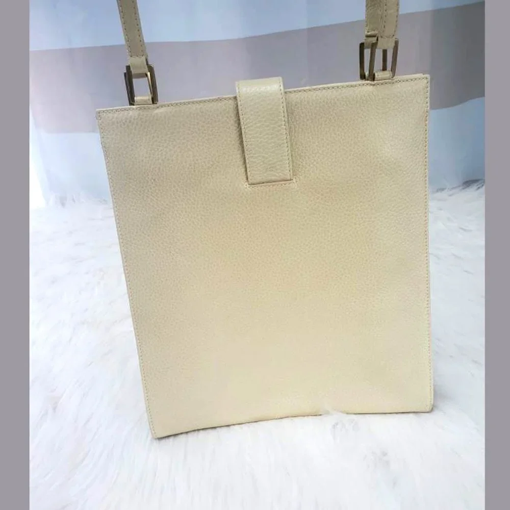 Mark Cross Italian Leather Shoulder Purse Crossbody Bag -Vintage Luxury Designer - Picture 10 of 11